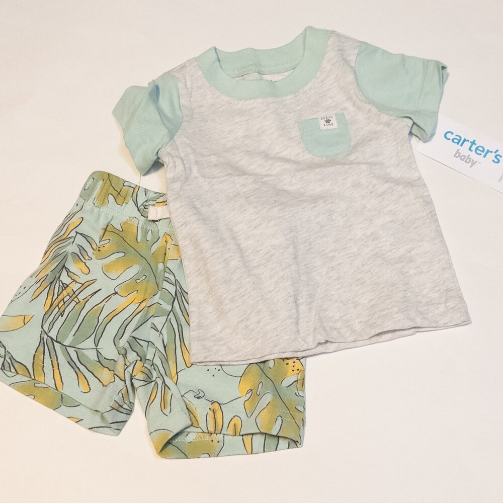 Two-peice Set Tees with Pocket Shorts